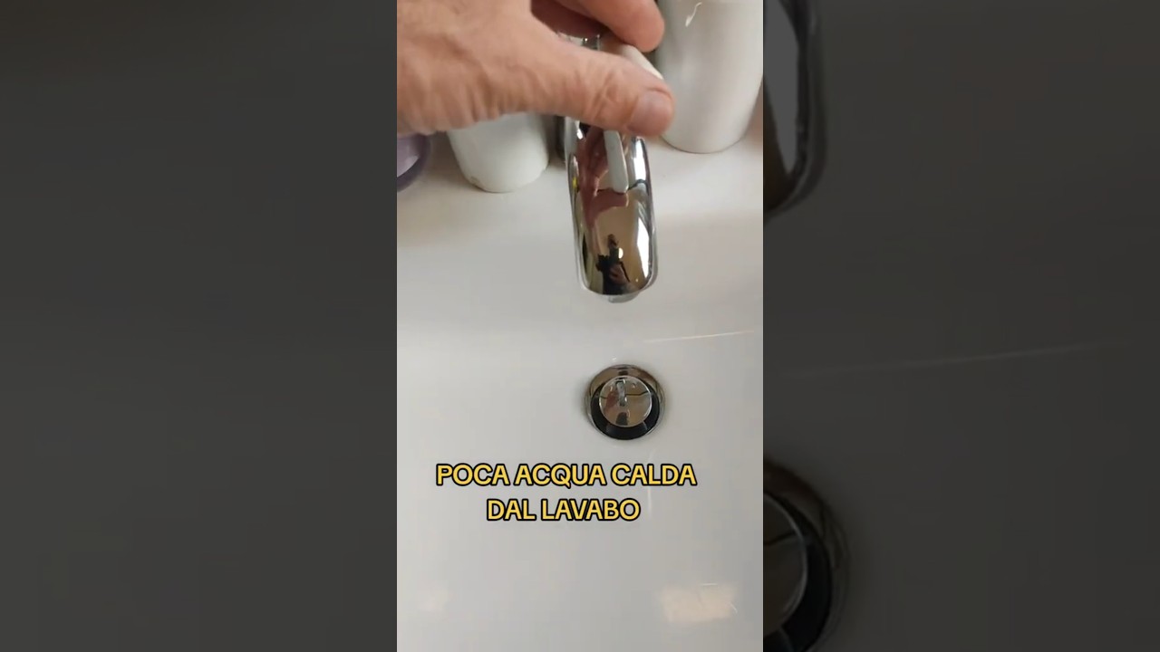 calcare blocca l'acqua calda nel lavandino il lavabo non ha acqua calda