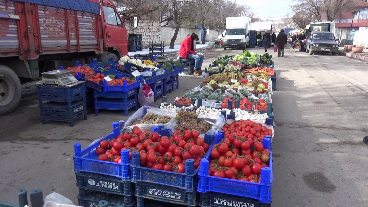 Kayseri Sarıoğlan Pazarcılar Ve Vatandaş