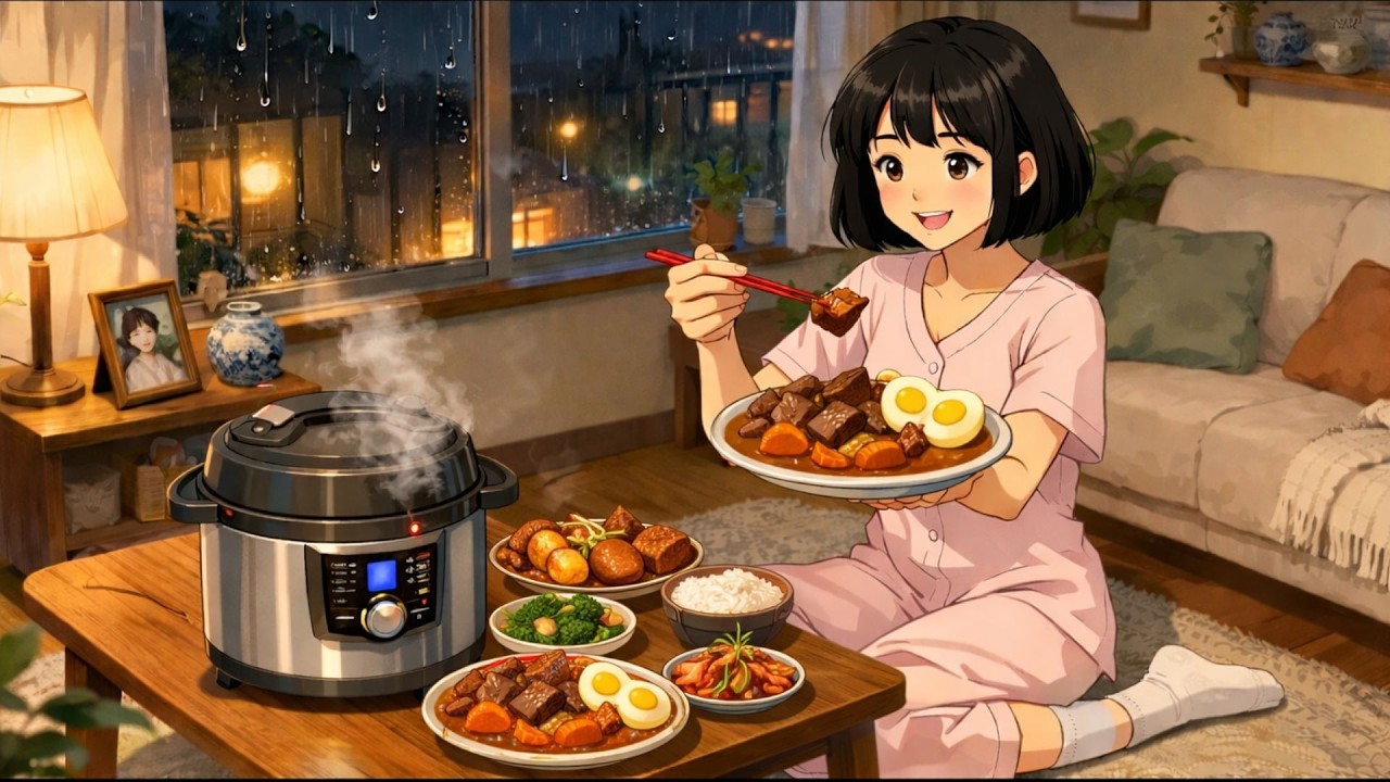 Cozy days at home alone in Ghibli style | 6 delicious dishes from a pressure cooker
