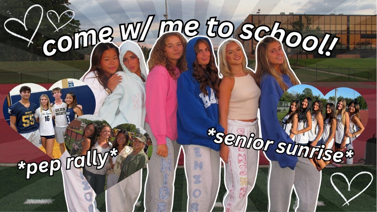 COME W/ ME TO SCHOOL | vlog, senior sunrise, pep rally