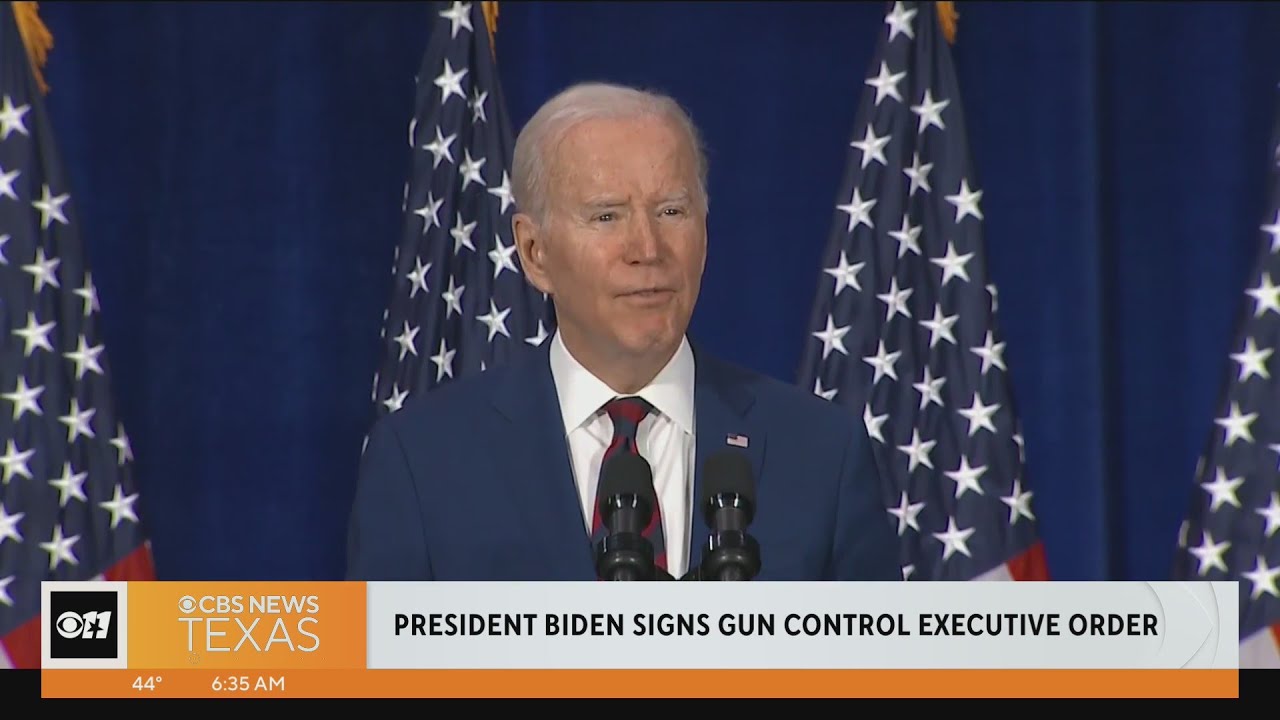 President Biden signs gun control executive order