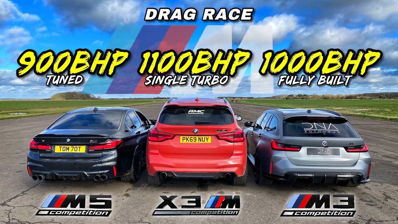 ТЯЖЕЛЫЕ ВЕСА.. 1000 л.с. M3 TOURING против 1100 л.с. X3M против 900 л.с. M5