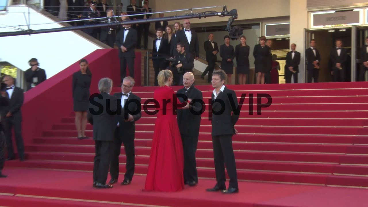 Roman Polanski, Emmanuelle Seigner and Mathieu Amalric at...