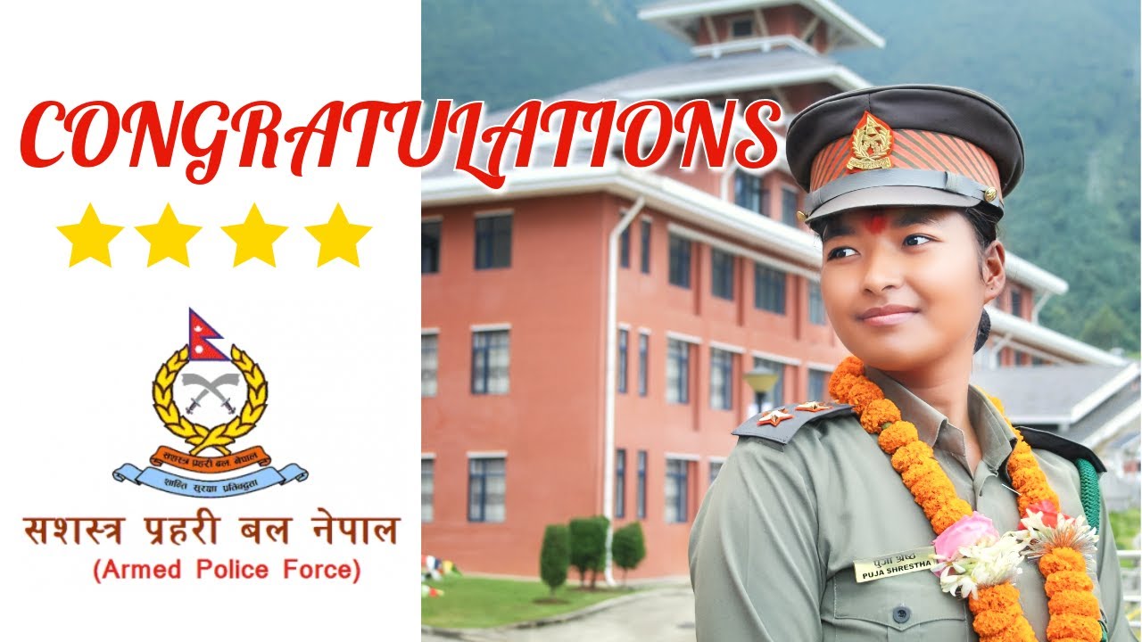 PUJA SHRESTHA | PASSOUT CEREMONY | REGISTERED ARMED POLICE FORCE NEPAL NURSE