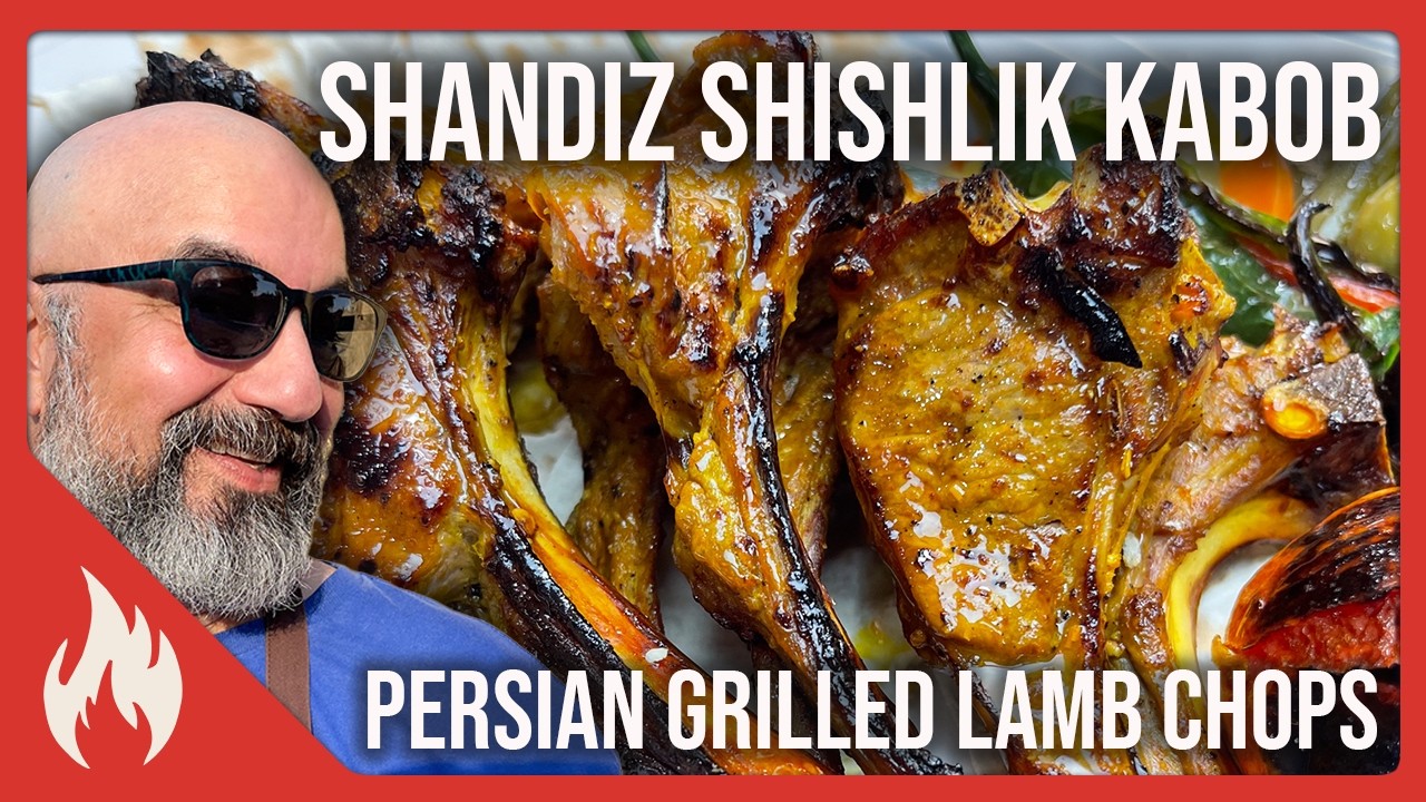 Shandiz Shishlik Kabob (Persian Char-grilled lamb chops) کباب شیشلیک شاندیز ذغالی