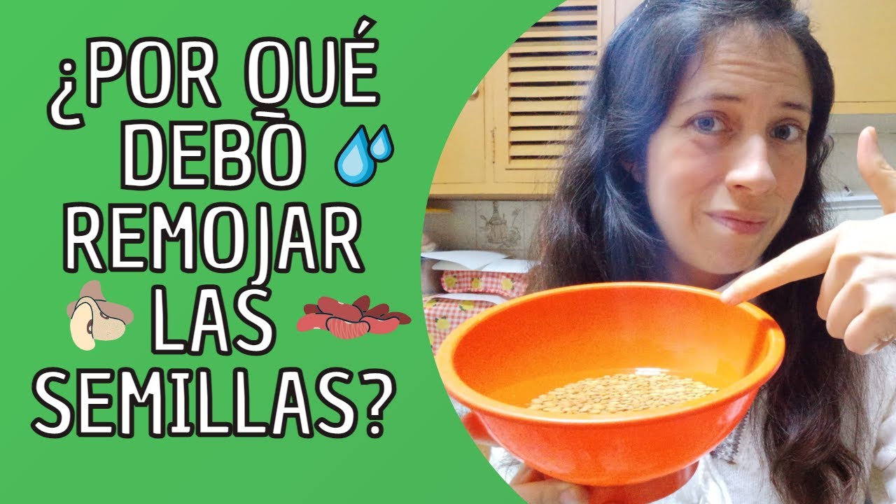 &iquest;Por qu&eacute; remojar las semillas, cereales, nueces y legumbres?