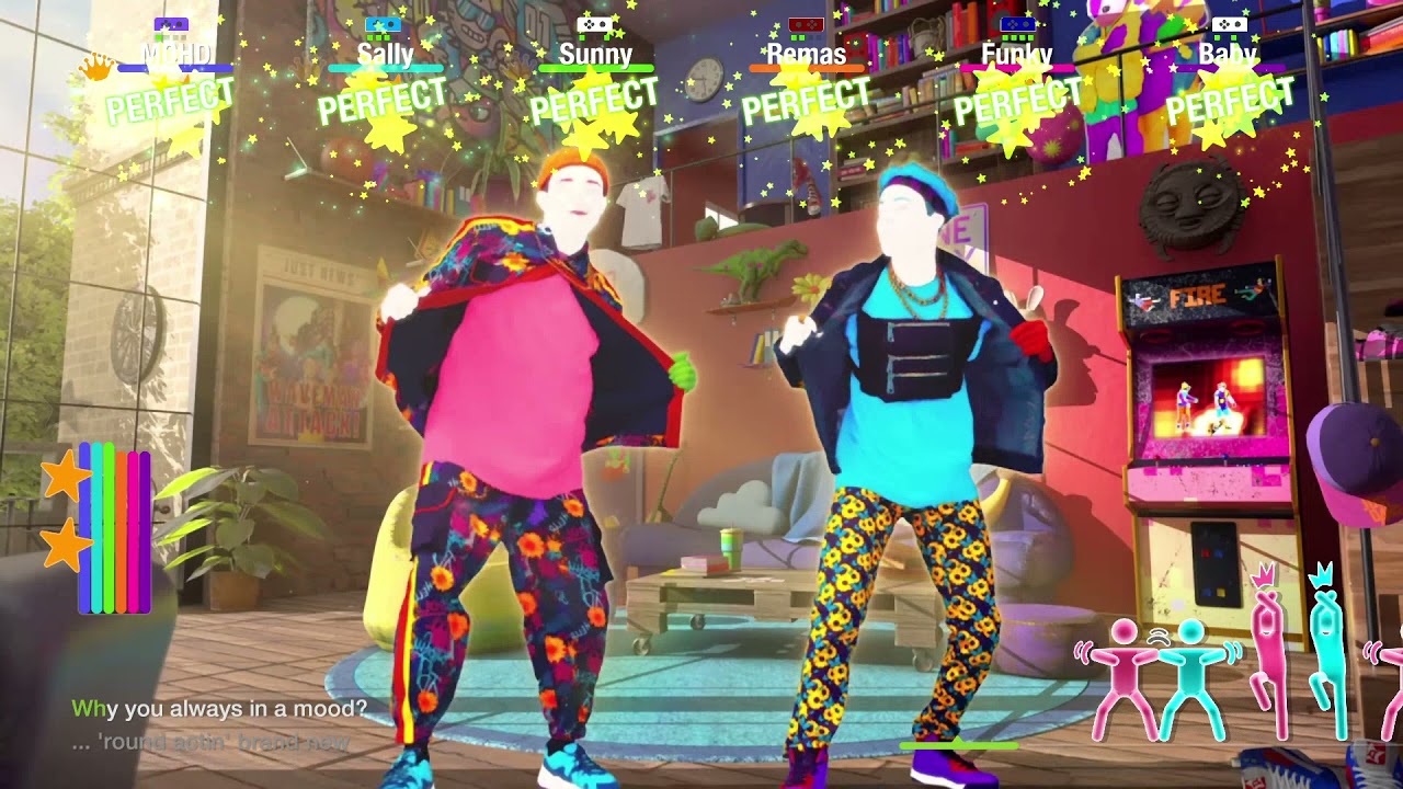 Just Dance 2022 : Mood By 24KGoldn ft iann dior (Gameplay 6 Players)