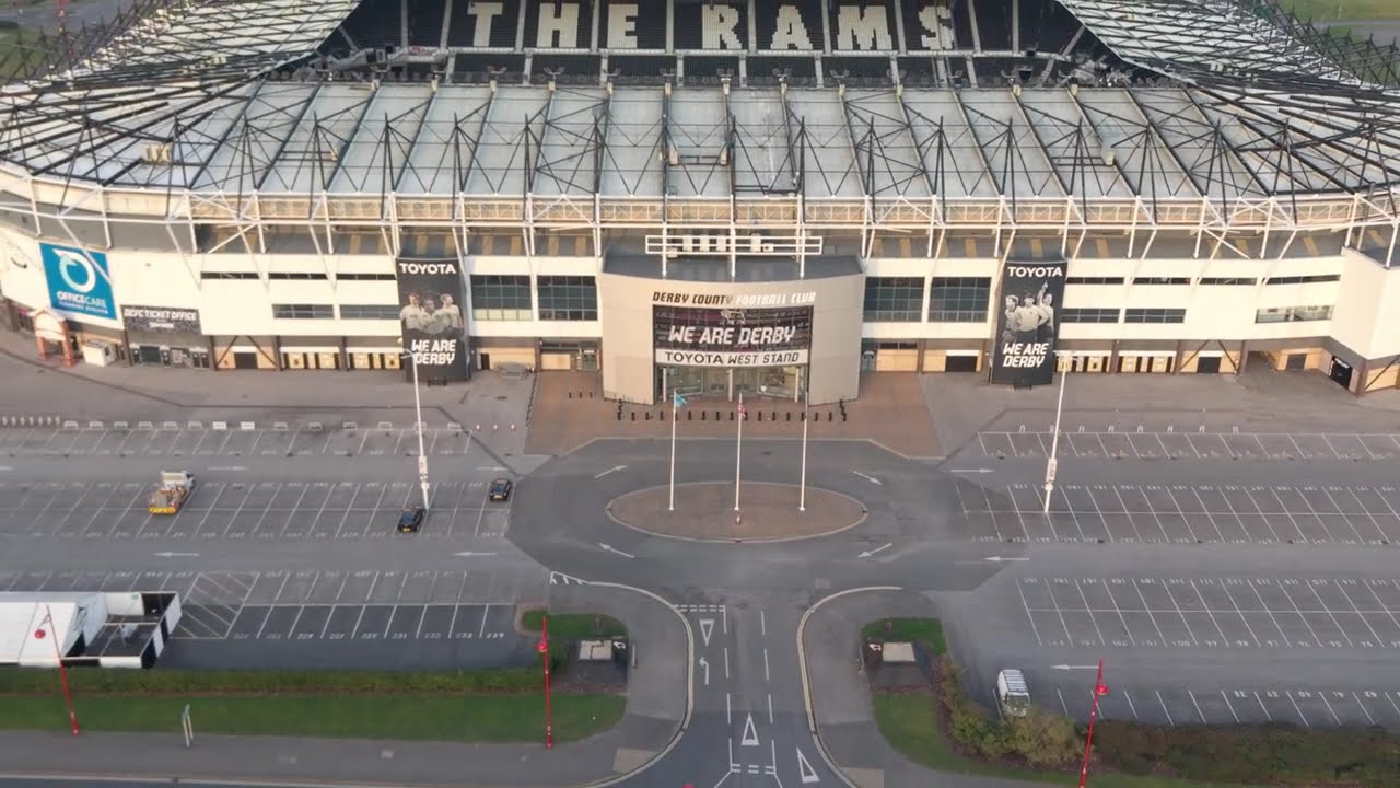 Drone Views of Pride Park | Derby County FC