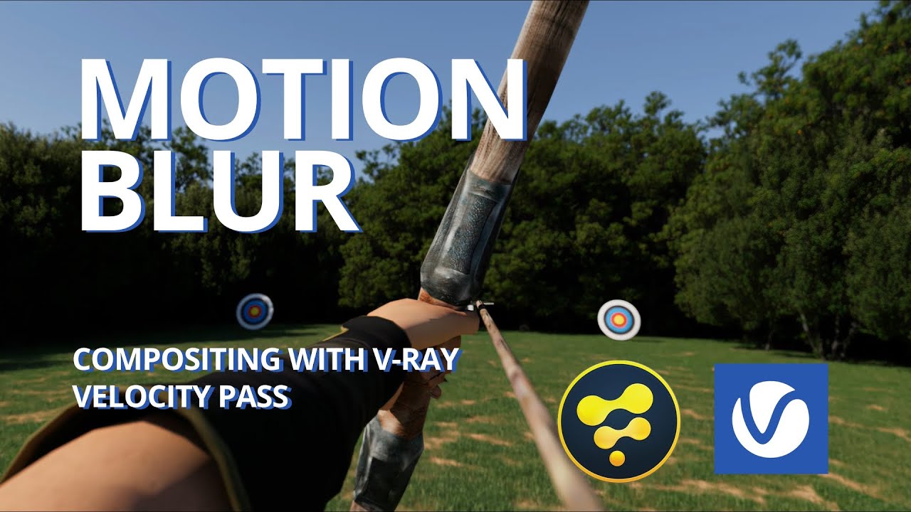 MOTION BLUR. Compositing with V-ray Velocity Pass