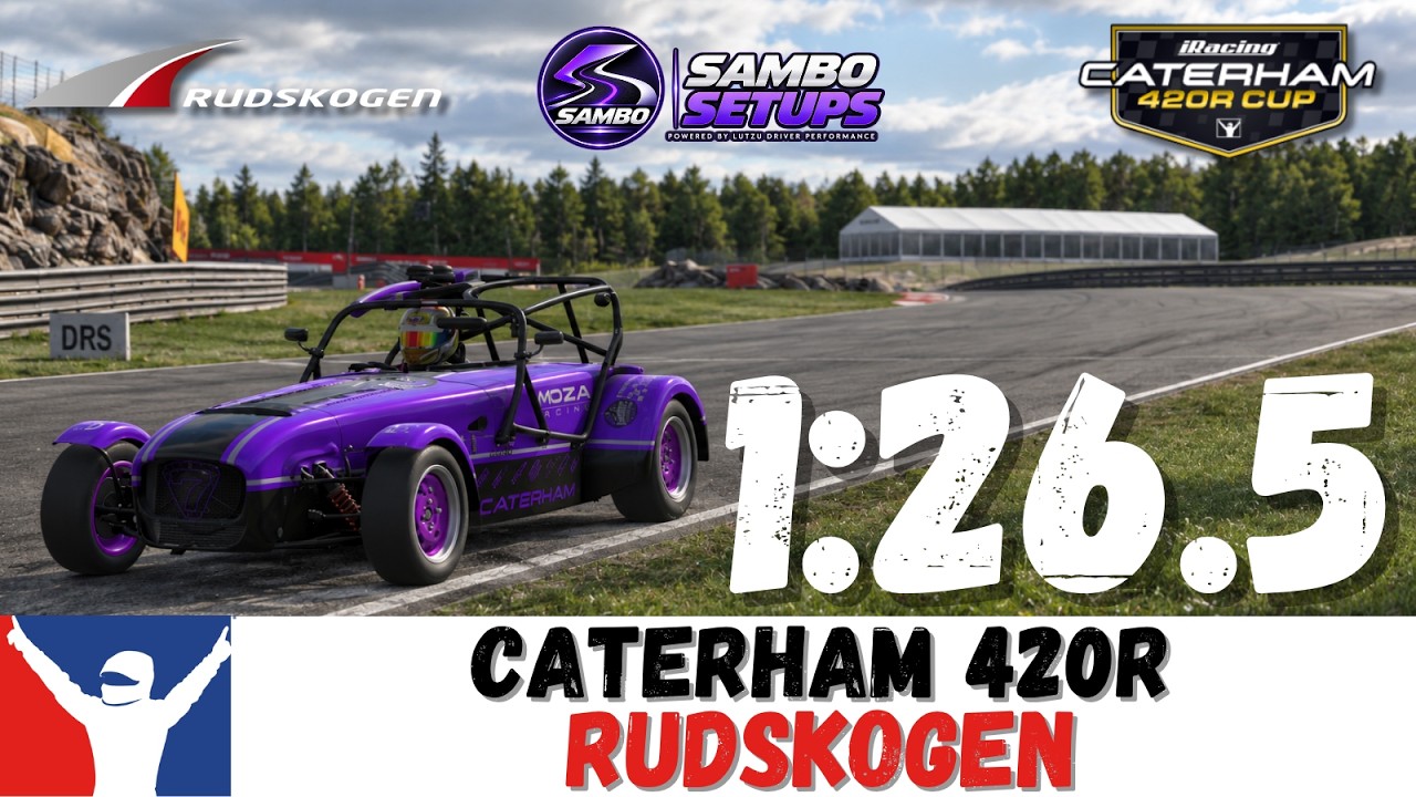iRacing Caterham 420R Rudskogen: Гайд по трассе 1:26.5