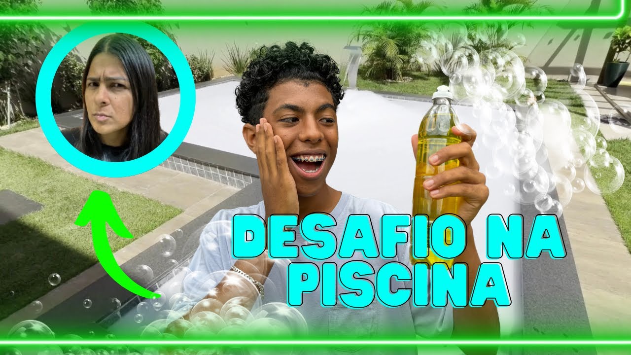 Desafio de sabão na piscina!
