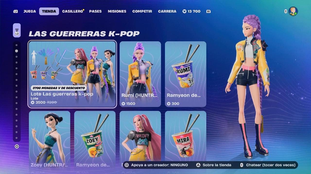 Fortnite|Las guerreras🗡️K-Pop🟦Cazadoras compradas!!💵💲