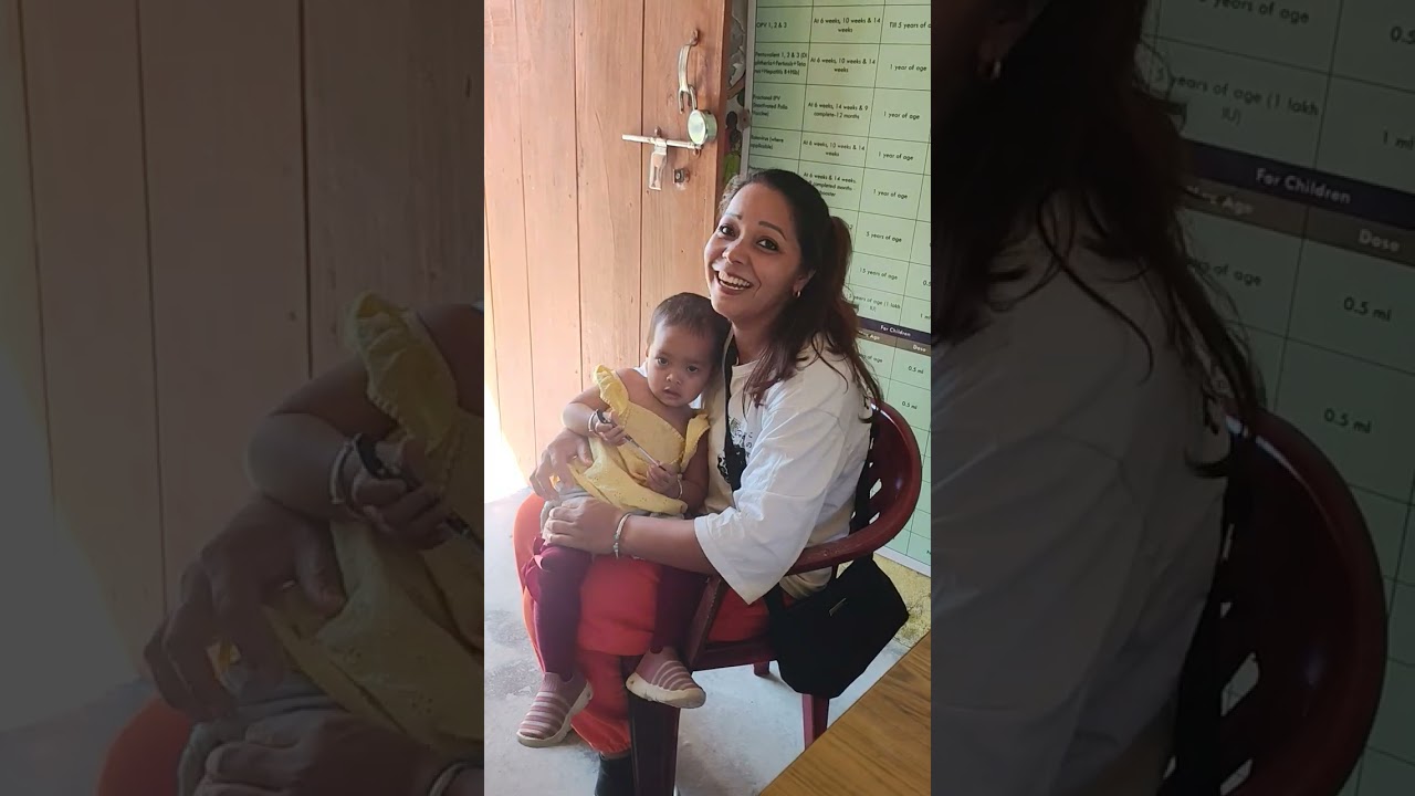 Sherina ka vaccination #today #likeandsubscribe 