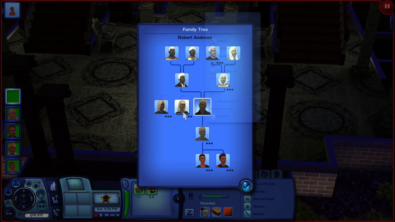 THE SIMS 3 - LANDGRAAB FAMILY TREE