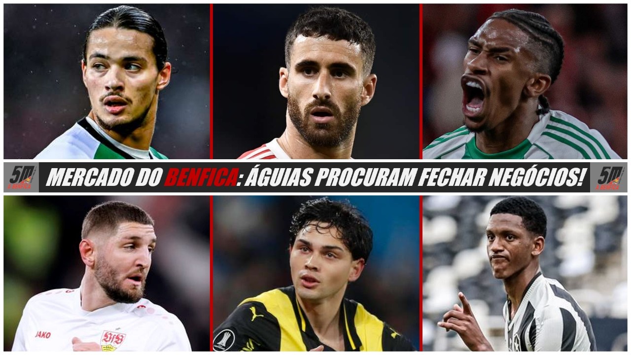 BENFICA QUER FECHAR NEGÓCIOS NESTE MERCADO DE INVERNO: RAFA SILVA, MOUSSA E ANDRÉ LUIZ!