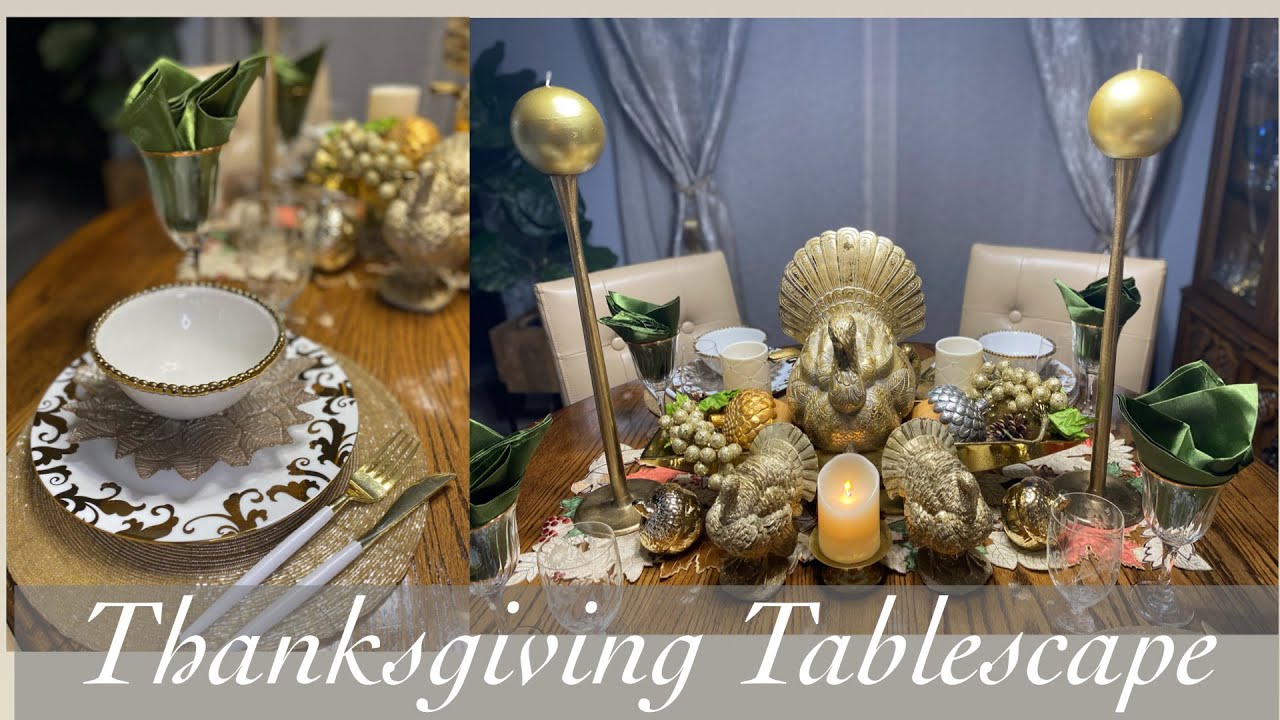 How to style a Glam Tuscan Thanksgiving Tablescape 