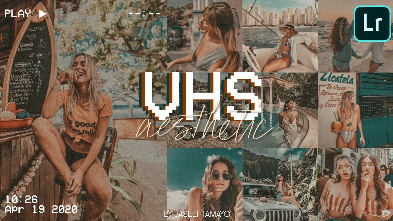 VHS Aesthetic Lightroom Preset | How To Edit VHS Aesthetic Tutorial Lightroom | Free Gratis DNG XMP