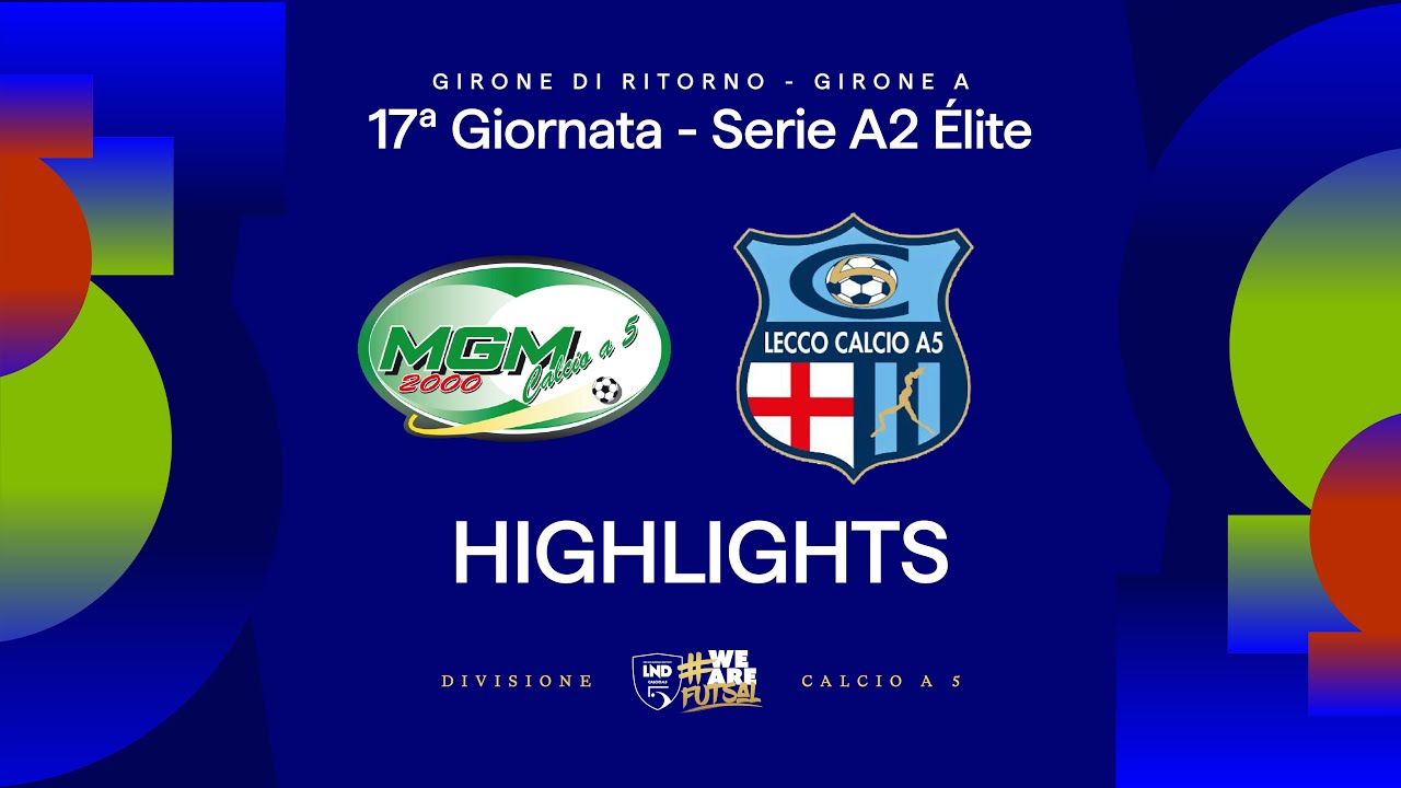 MGM 2000-Lecco 5-5 | Gol e HL | 17ª giornata | Serie A2 Élite 2025/26 - A