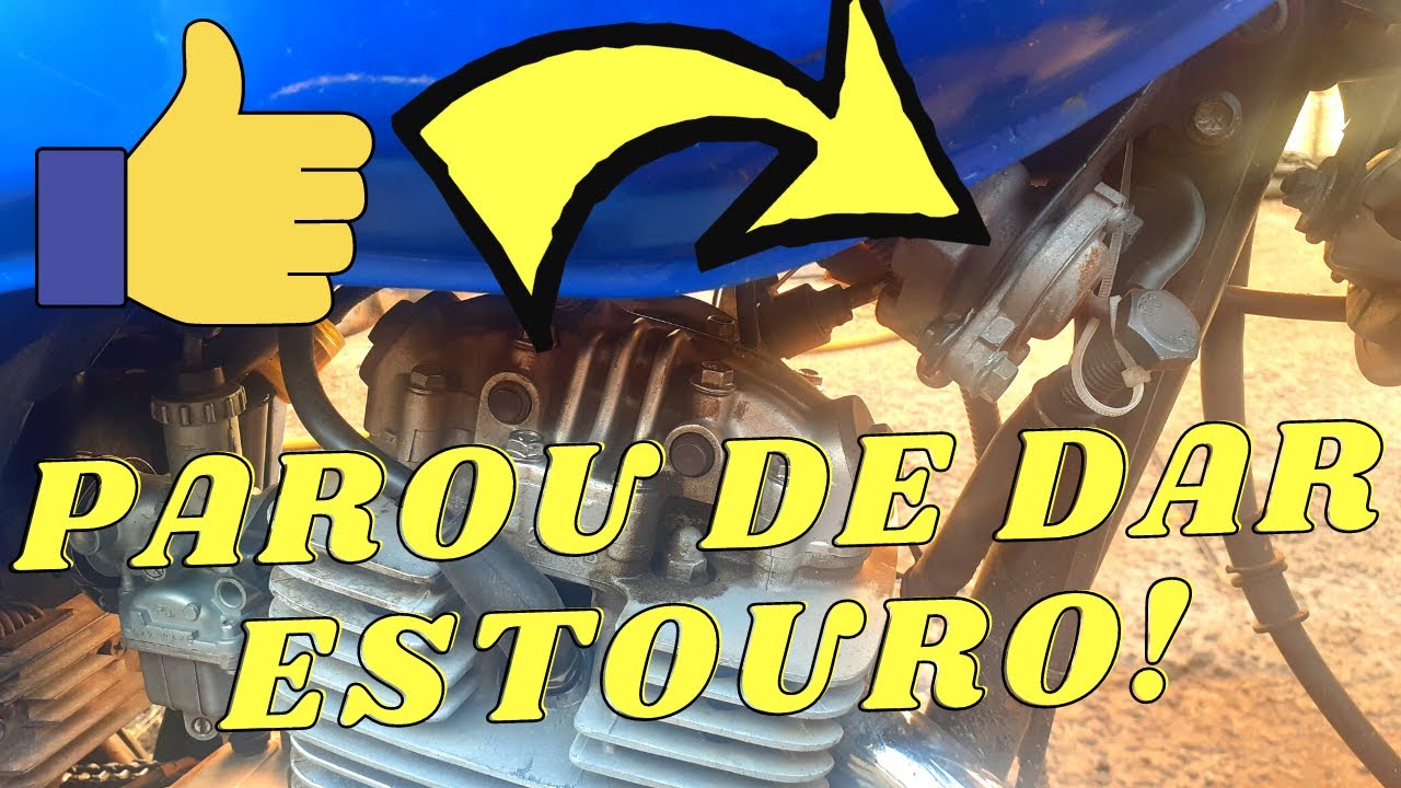 FIZ ISSO NA MINHA MOTO E PAROU DE DAR ESTRALO NA HORA QUE PARO DE ACELERAR!