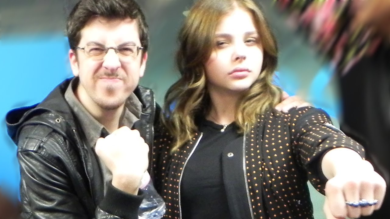 Kick-Ass 2 stars Chloe Moretz & Christopher Mintz-Plasse at Kiss FM (UK)