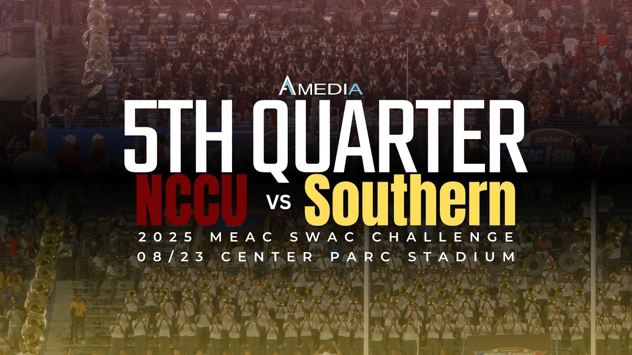Southern vs North Carolina Central - 5th Quarter | 2025 MEAC/SWAC Challenge| 4K 2160p 🔥🎥🎬