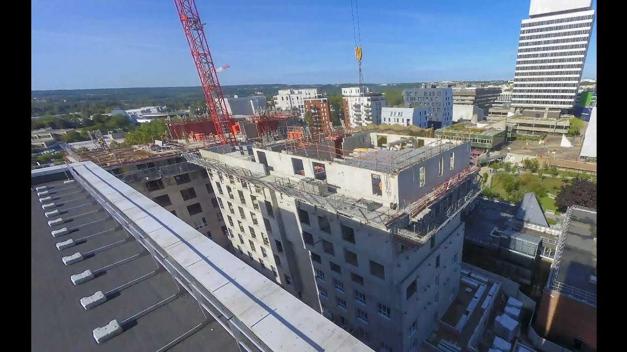 Timelapse : revivez le chantier d’une résidence étudiante à Cergy-Pontoise