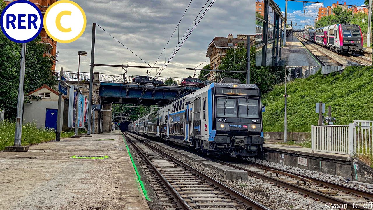 Spot de Z2N sur le RER C en gare de Meudon Val Fleury avec départ rapide des trains à 0:10 et 2:34!