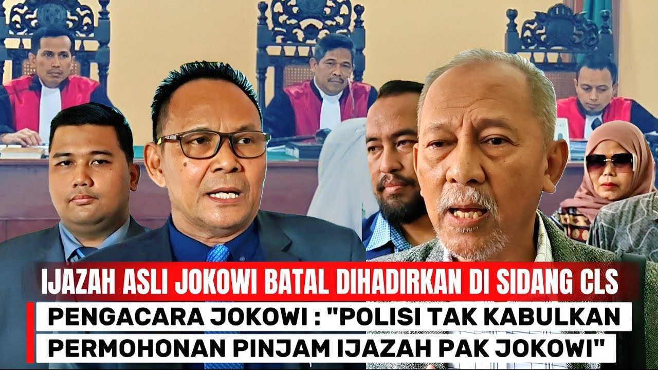 Pengacara Jokowi : Ijazah Asli Jokowi Batal Dihadirkan di Sidang CLS, Polisi Tak Kabulkan Peminjaman