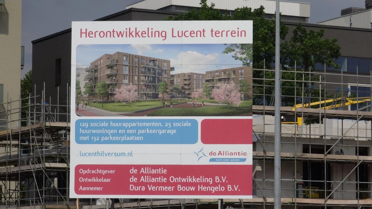 Herontwikkeling Lucent terrein en ontstaan van de Verbindingslaan Hilversum