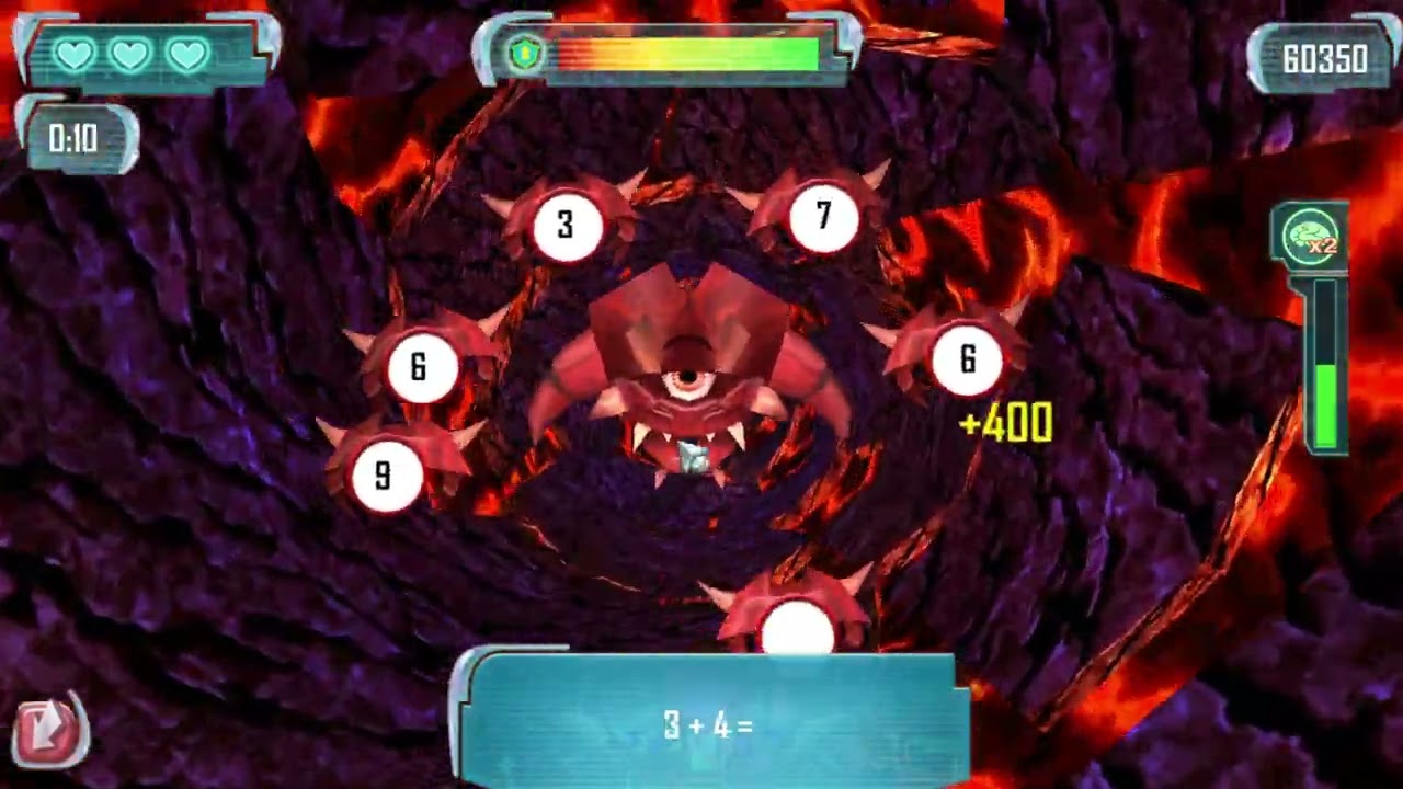 Math Blaster Nostalgia  - Hyperblast Magma Level