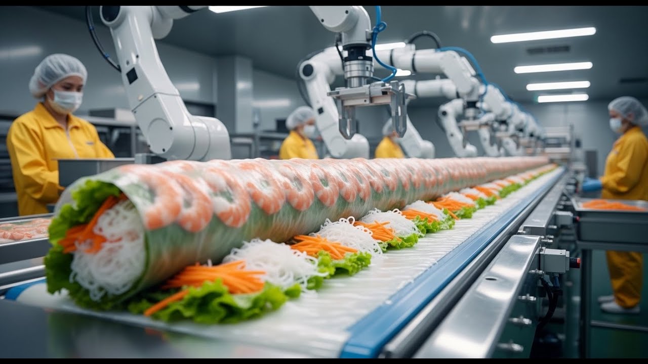 Inside the Food Factory: Vietnamese Pho Rolls Made at Scale - Industrial Automation Product Path