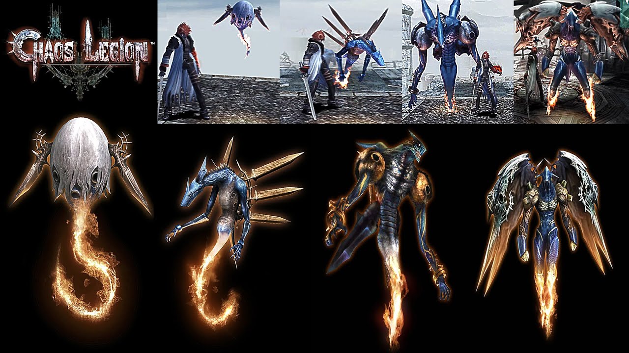 All Thanatos Forms - Chaos Legion