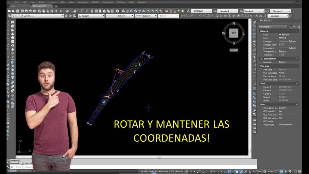 ROTAR UN PLANO TOPOGRÁFICO SIN PERDER COORDENADAS....FACIL!