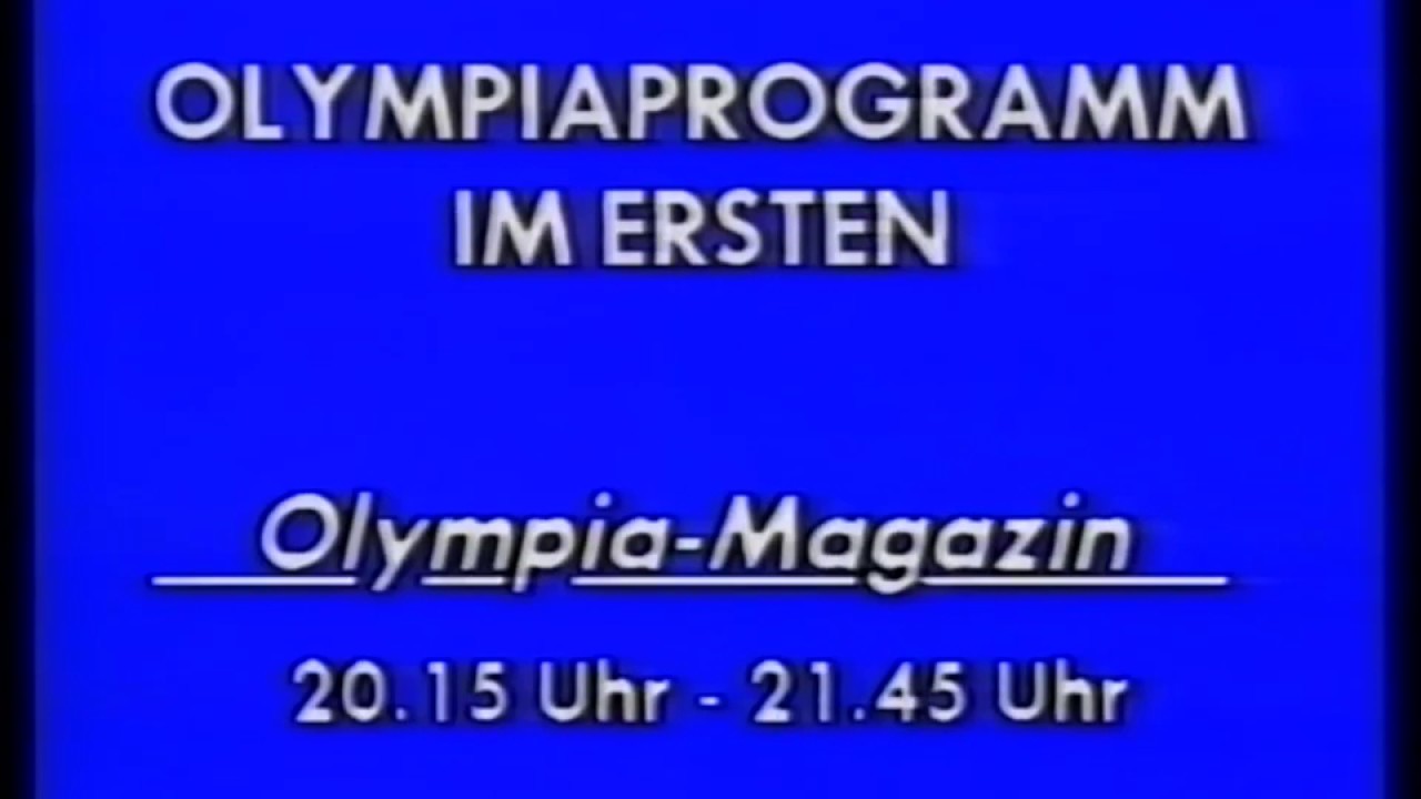 ARD Wir über uns Olympia 1988 - Aus meinem VHS Archiv digitalisiert