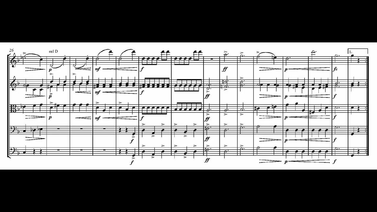 Leoš Janáček - Suite for string orchestra (with score)