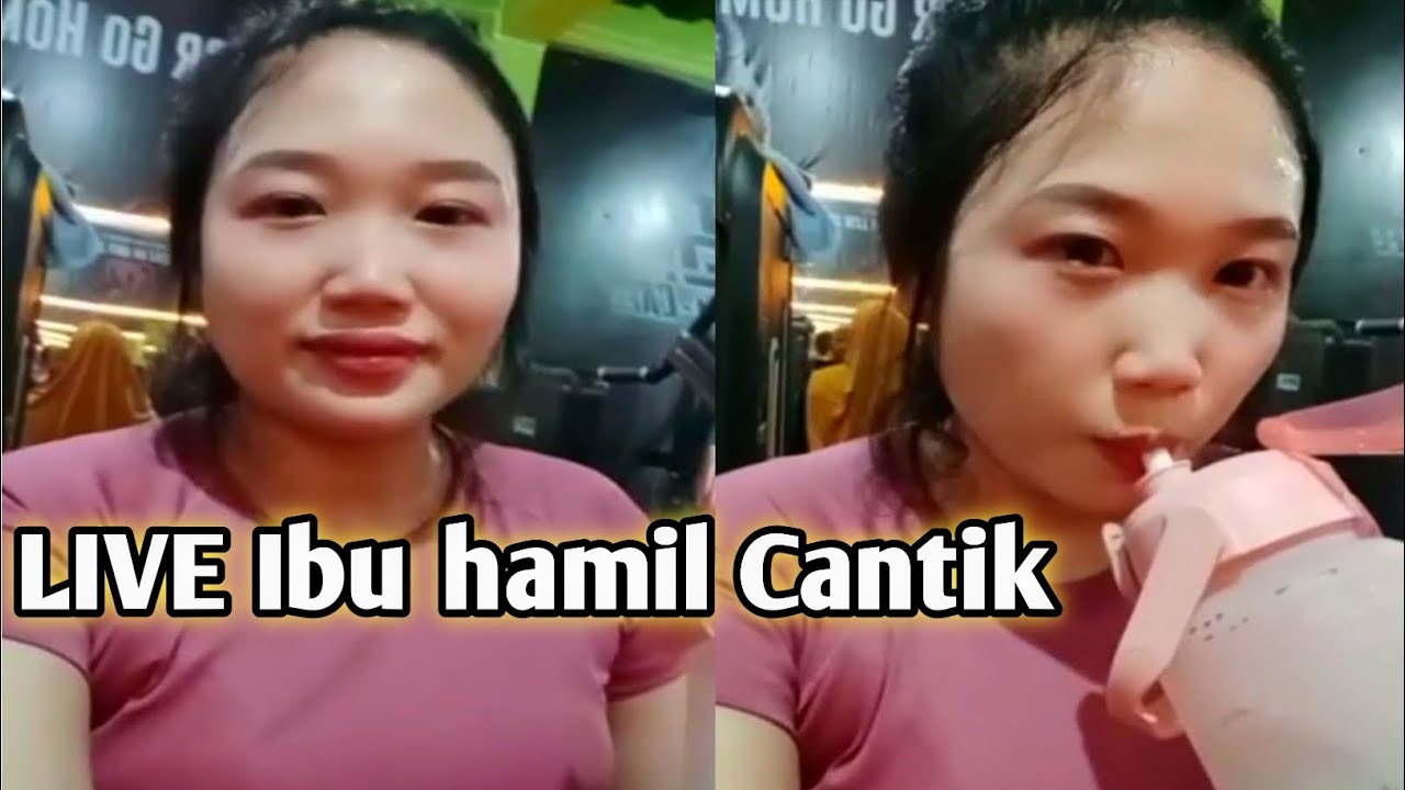 LIVE Ibu hamil Cantik Olahraga di tempat gym