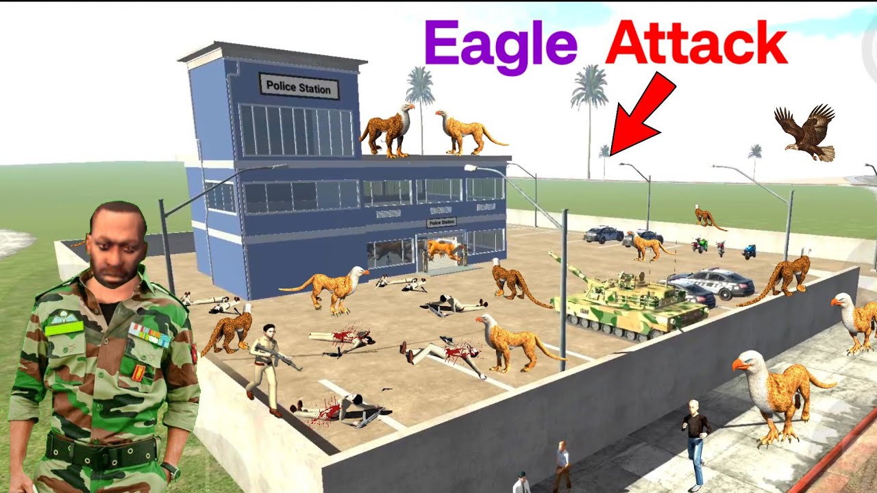 Eagle Monster Attack 🥱 In Indian Bikes Driving 3D 🤗 New Latest Eagle Funny Video👏 New Latest Story👌