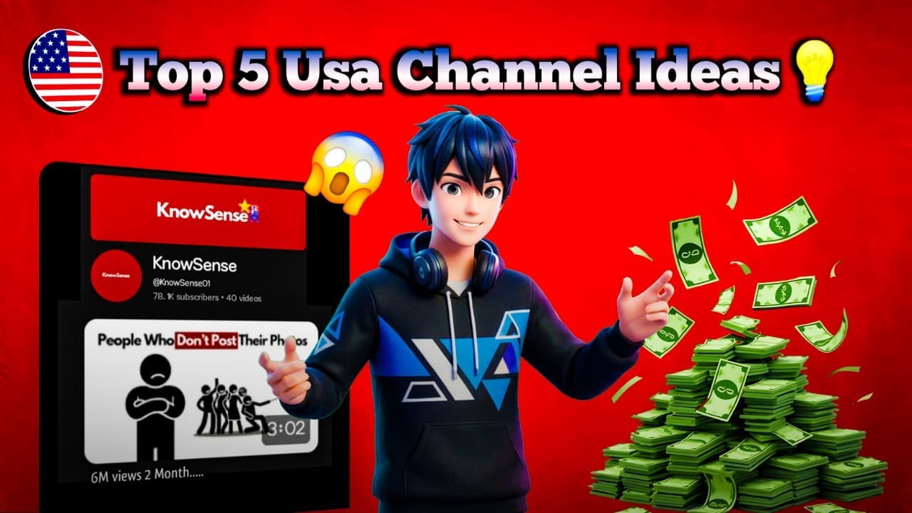 5 USA Base Channel Niches For Youtube Automation  | Kedoxxx |
