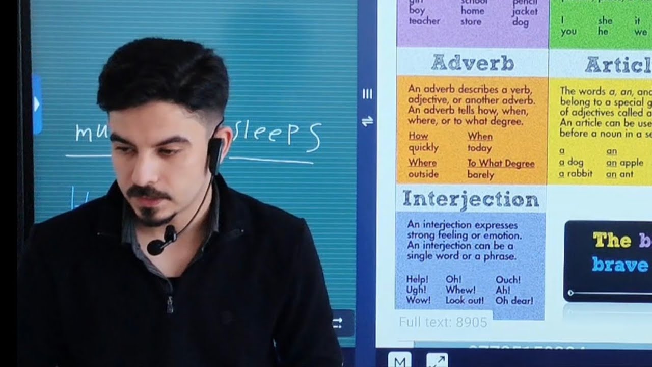 شرح اساسيات قواعد اللغة الانكليزية . الفرق بين اقسام الكلام الثابتة  و المواقع الاعرابية المتغيرة