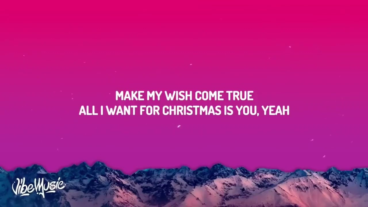 Mariah Carey - All I Want For Christmas Is You (Lyrics) (20 minute loop)