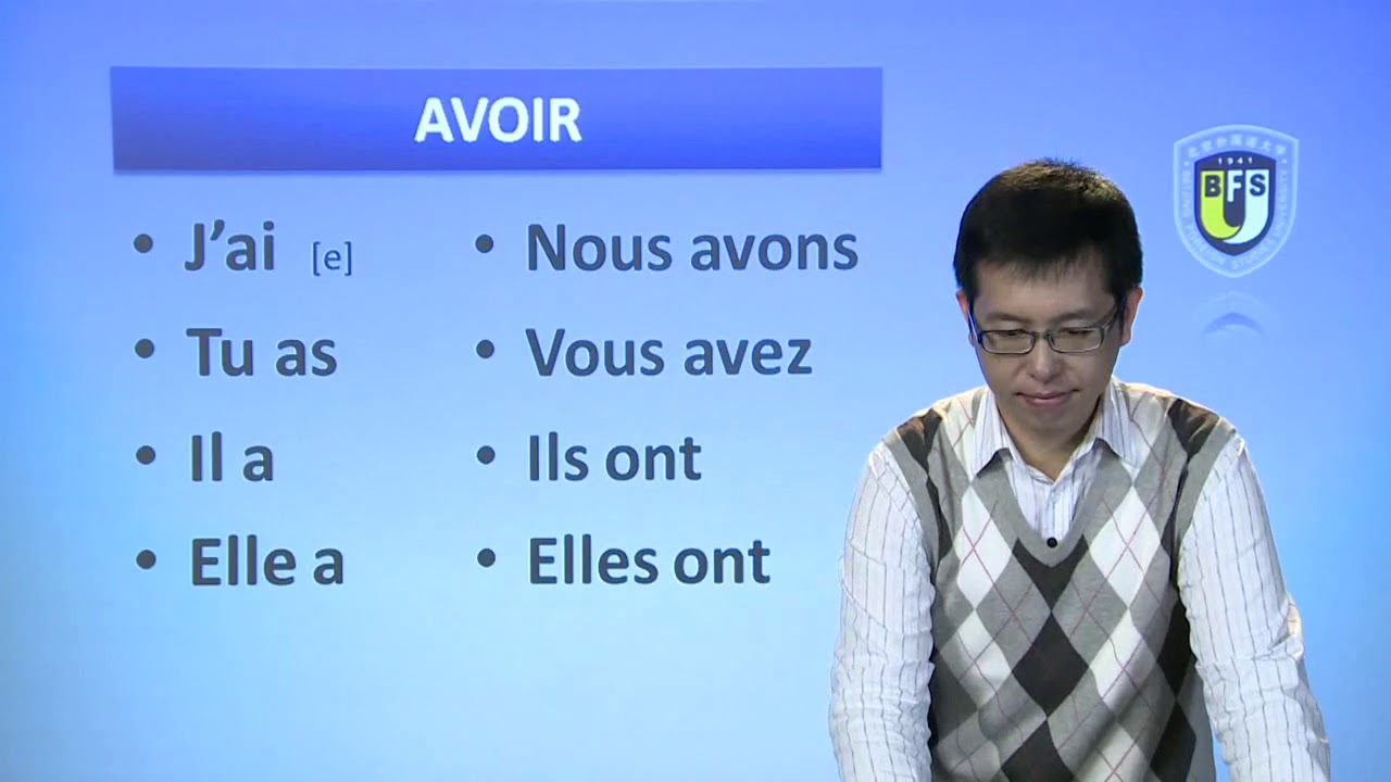 《走遍法国》初级法语 | 9.1.语法讲解：avoir的用法