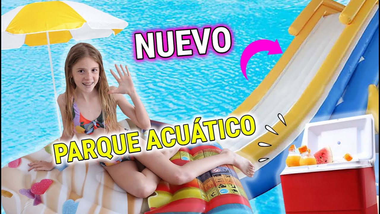 ME BAÑO EN MI PROPIO PARQUE ACUÁTICO POR PRIMERA VEZ 💦 RETOS Y SALTOS EN MI PISCINA Daniela Go