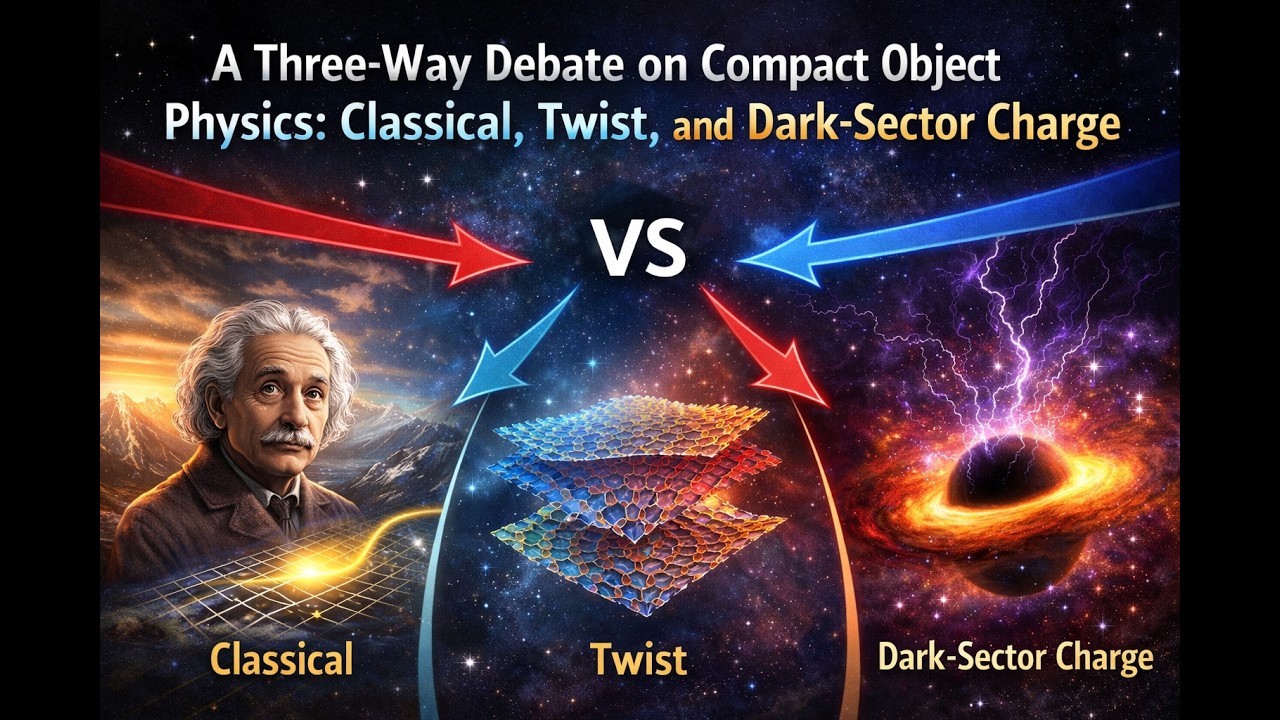3 Way Debate on Compact Objects (Black Holes) and the Dark Sector