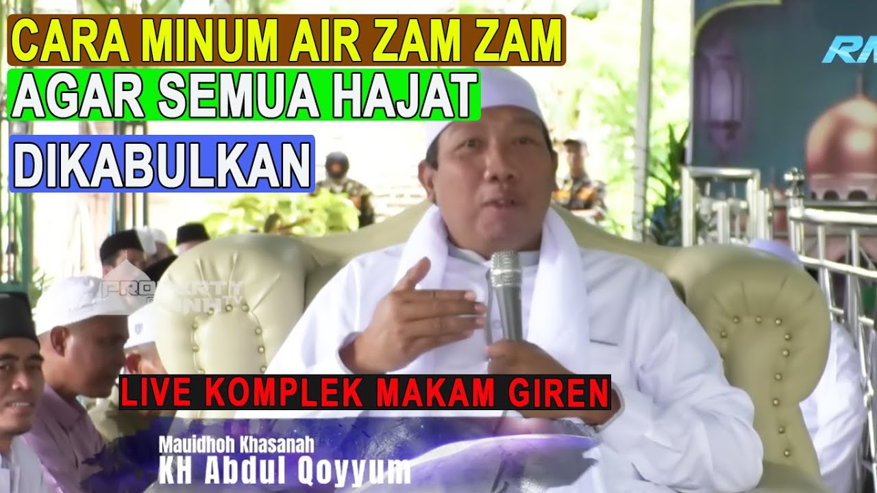 KH. ABDUL QOYYUM MANSUR LIVE Haul Al Marhumain KH Abu Ubaidah Ke-87 KH Sa'id bin Armia Ke-49