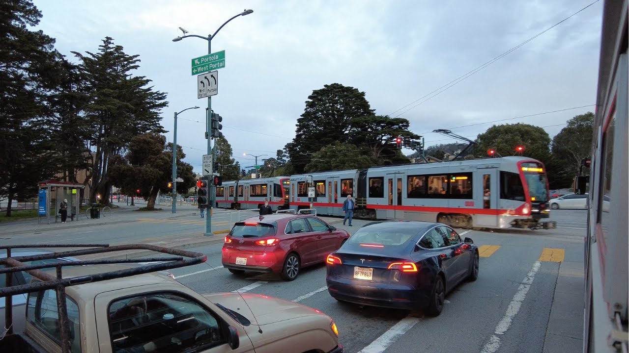 [4K] San Francisco Scenic Ride Public Transit (23 Monterey Muni Bus)