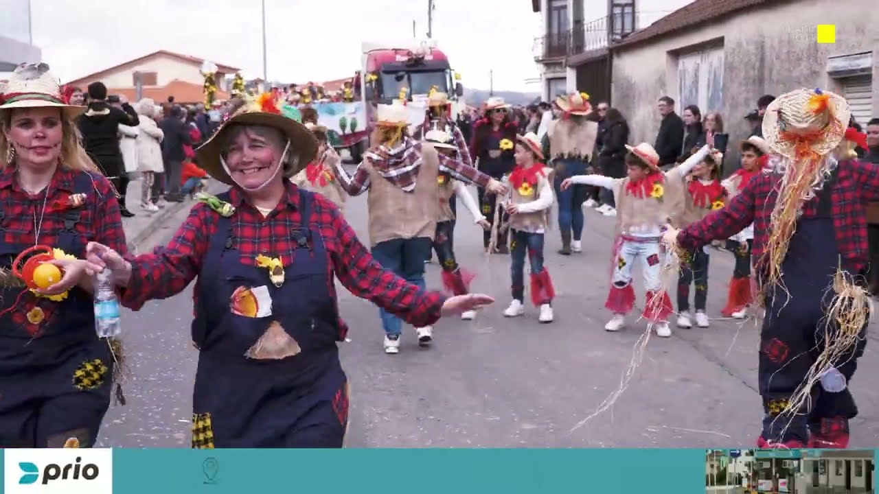 Desfile de Carnaval enche as ruas de Fradelos