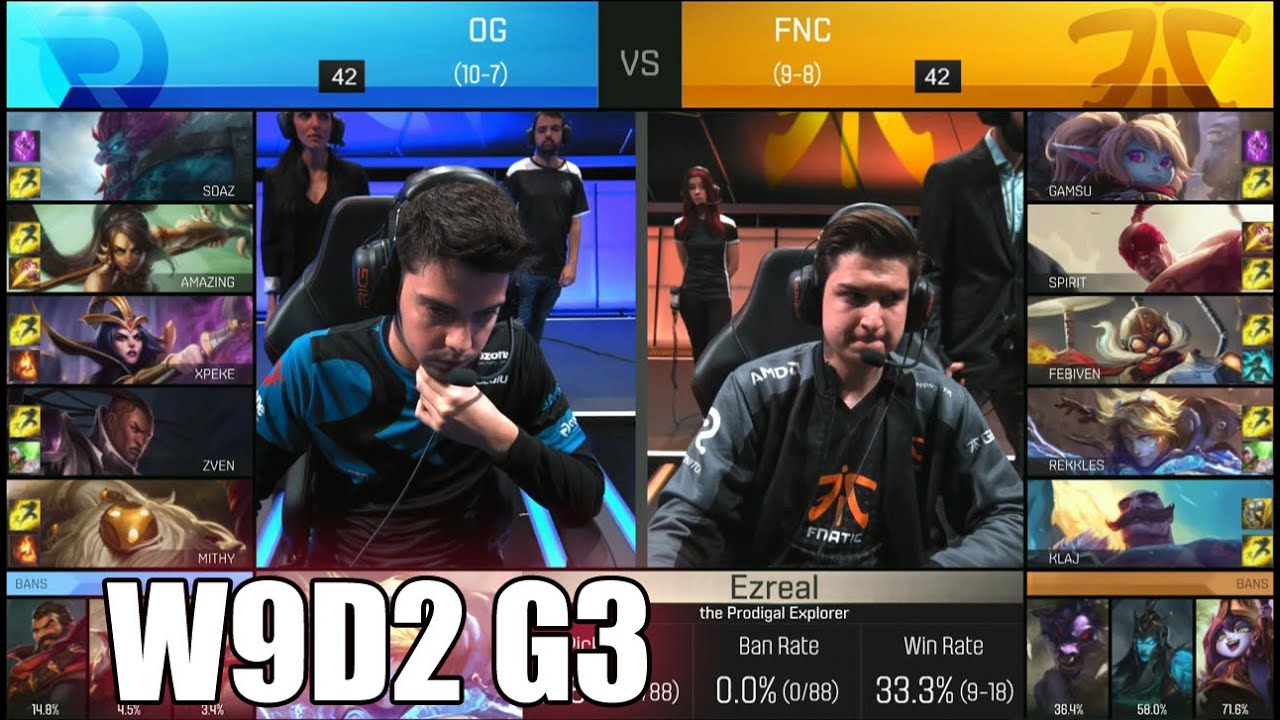 Origen vs Fnatic | Week 9 Day 2 S6 EU LCS Spring 2016 | OG vs FNC G2 W9D2 1080p