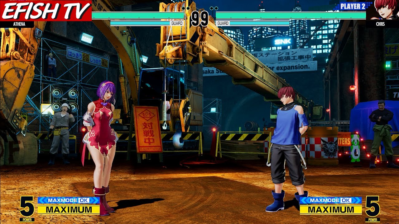 Athena Asamiya vs Chris (Hardest AI) - KOF XV