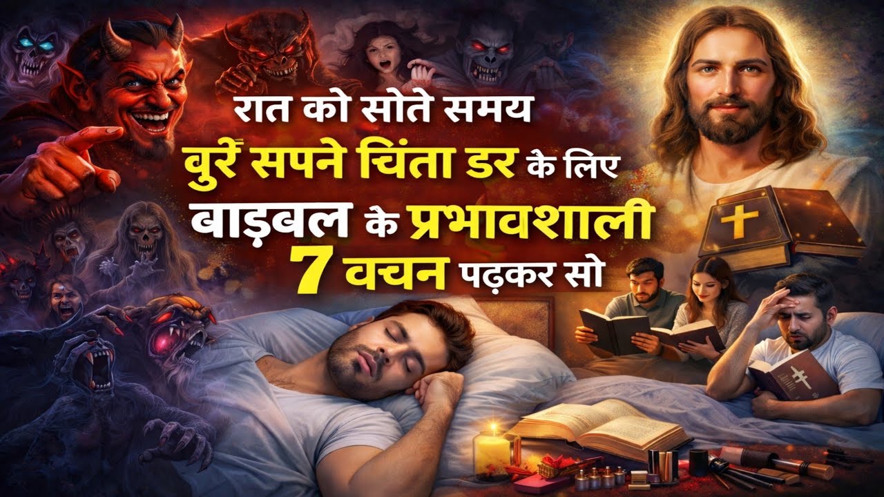 Read These 7 Powerful Bible Verses Before Sleep | No More Bad Dreams Fear & Anxiety!