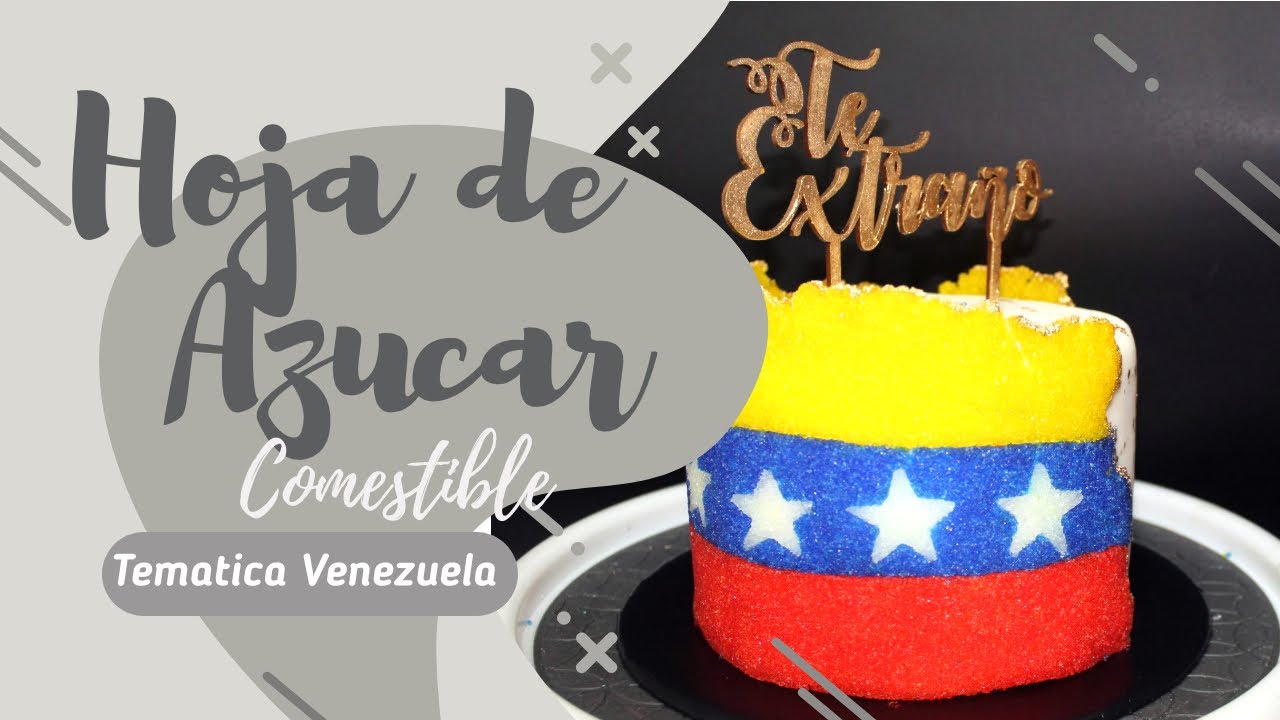 🇻🇪 Receta SUGAR SHEET para decorar tortas EN ESPAÑOL| Hoja de Azúcar| VENEZUELA /  DULCE ARTE